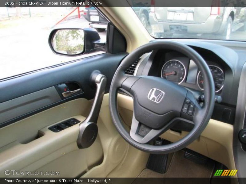 Urban Titanium Metallic / Ivory 2009 Honda CR-V LX