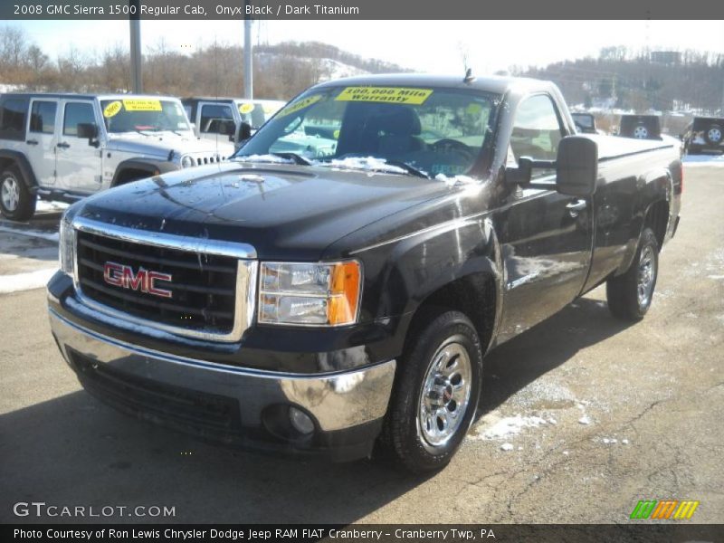 Onyx Black / Dark Titanium 2008 GMC Sierra 1500 Regular Cab