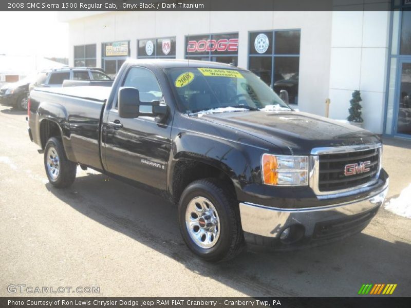 Onyx Black / Dark Titanium 2008 GMC Sierra 1500 Regular Cab