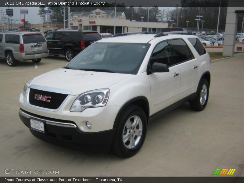 White Diamond Tintcoat / Ebony 2011 GMC Acadia SLE