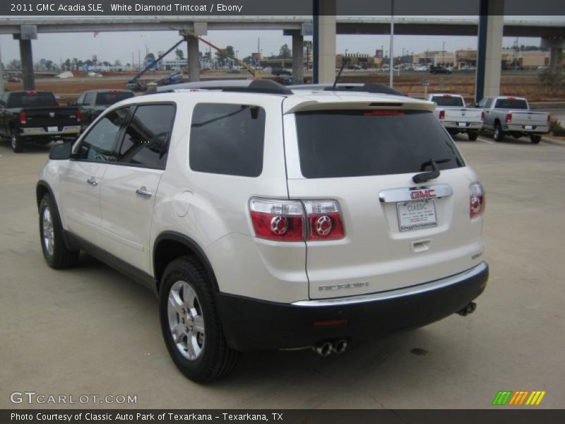White Diamond Tintcoat / Ebony 2011 GMC Acadia SLE