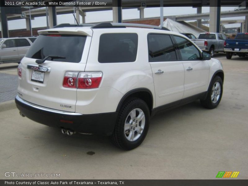 White Diamond Tintcoat / Ebony 2011 GMC Acadia SLE