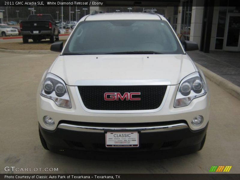 White Diamond Tintcoat / Ebony 2011 GMC Acadia SLE