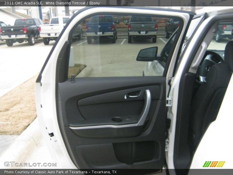 White Diamond Tintcoat / Ebony 2011 GMC Acadia SLE