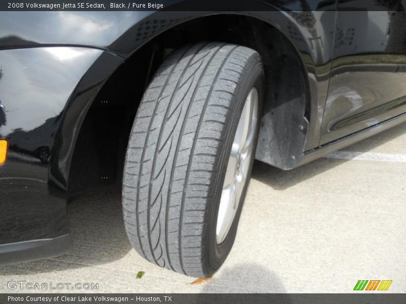Black / Pure Beige 2008 Volkswagen Jetta SE Sedan