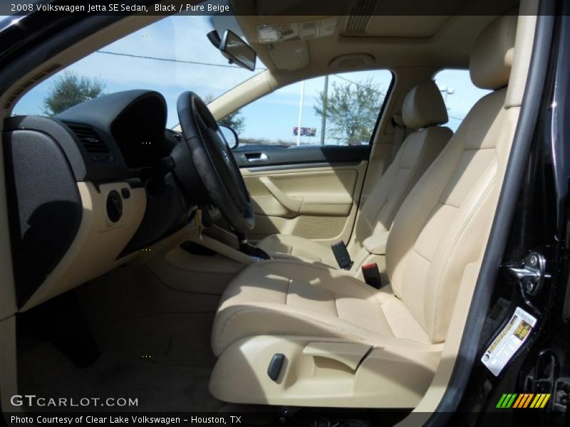 Black / Pure Beige 2008 Volkswagen Jetta SE Sedan
