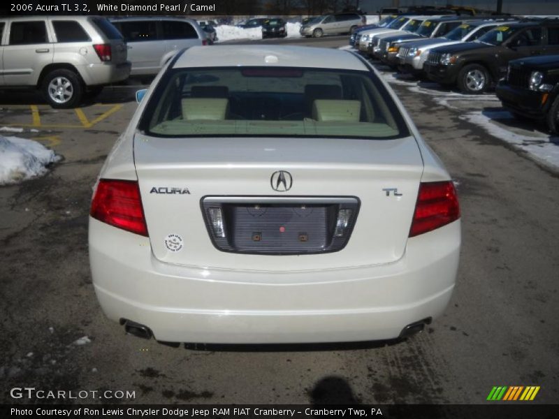 White Diamond Pearl / Camel 2006 Acura TL 3.2