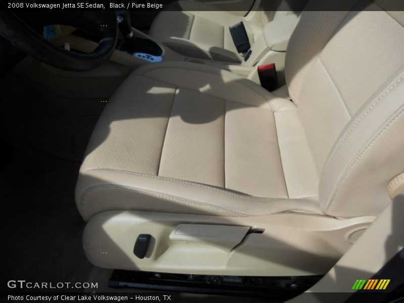 Black / Pure Beige 2008 Volkswagen Jetta SE Sedan