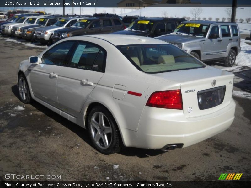 White Diamond Pearl / Camel 2006 Acura TL 3.2