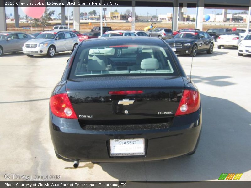 Black Granite Metallic / Gray 2010 Chevrolet Cobalt LS Sedan