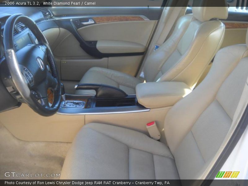 White Diamond Pearl / Camel 2006 Acura TL 3.2