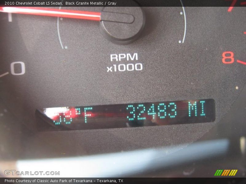 Black Granite Metallic / Gray 2010 Chevrolet Cobalt LS Sedan