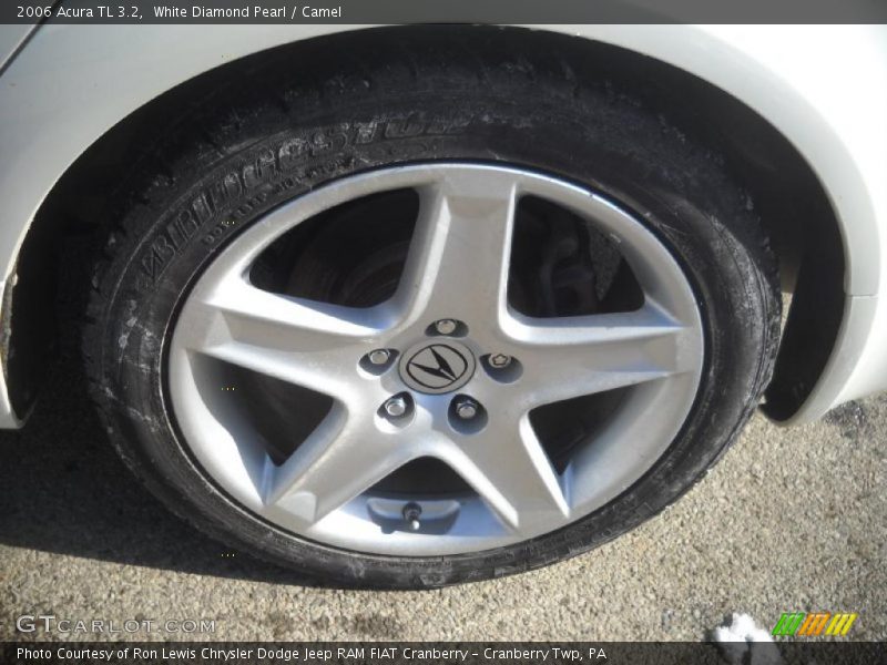 White Diamond Pearl / Camel 2006 Acura TL 3.2