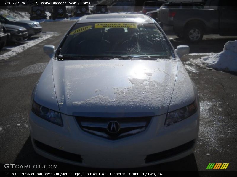 White Diamond Pearl / Camel 2006 Acura TL 3.2