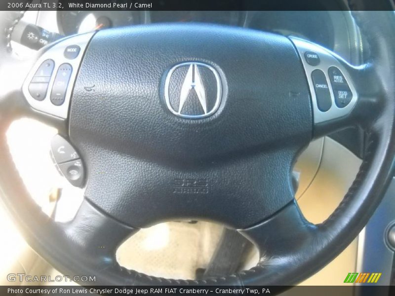 White Diamond Pearl / Camel 2006 Acura TL 3.2