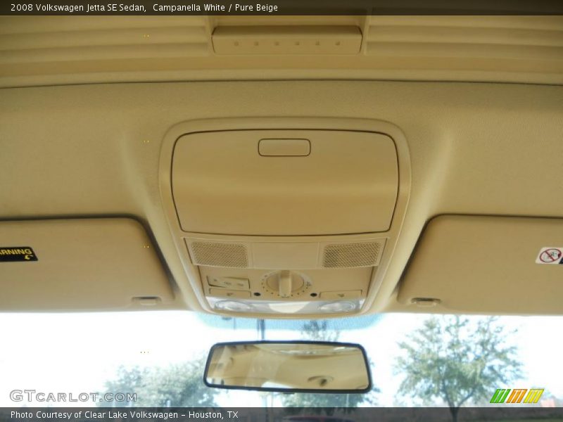 Campanella White / Pure Beige 2008 Volkswagen Jetta SE Sedan