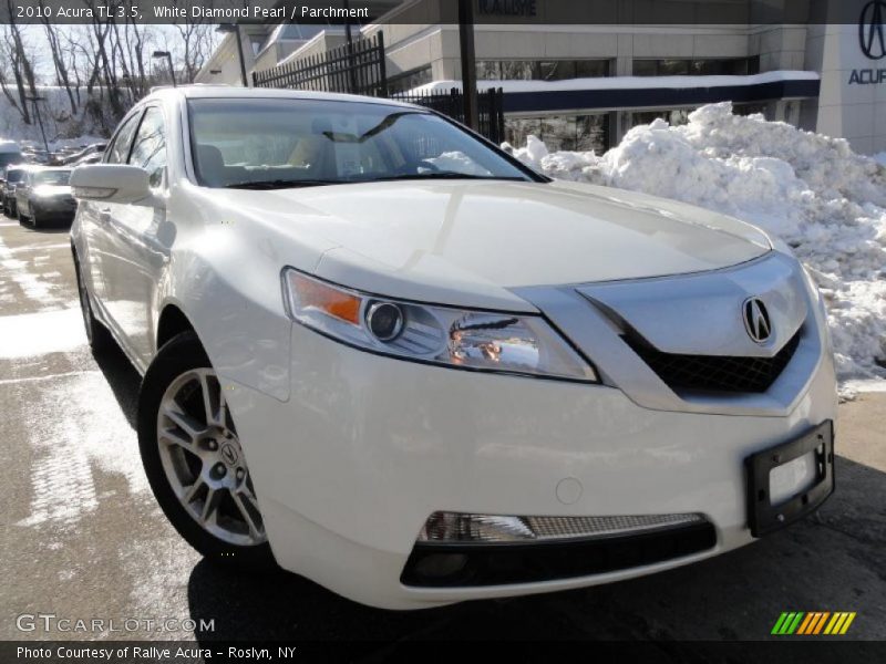 White Diamond Pearl / Parchment 2010 Acura TL 3.5