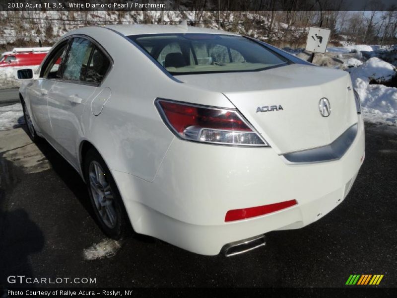 White Diamond Pearl / Parchment 2010 Acura TL 3.5