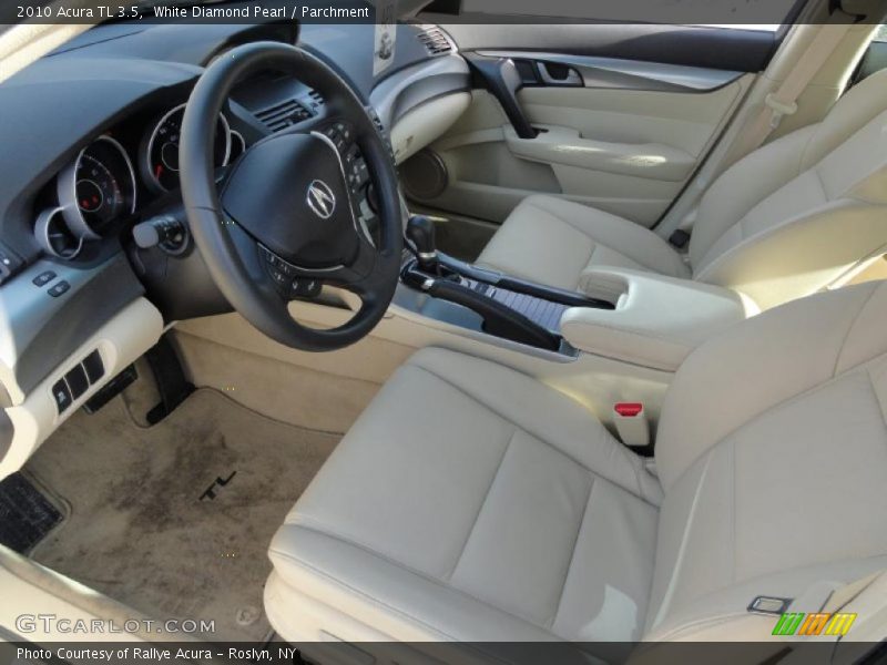 White Diamond Pearl / Parchment 2010 Acura TL 3.5