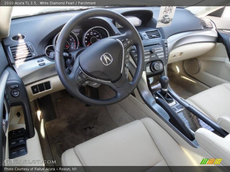 White Diamond Pearl / Parchment 2010 Acura TL 3.5