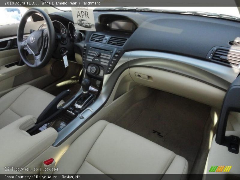 White Diamond Pearl / Parchment 2010 Acura TL 3.5