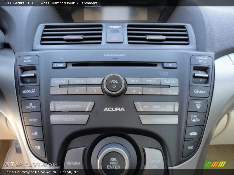 White Diamond Pearl / Parchment 2010 Acura TL 3.5
