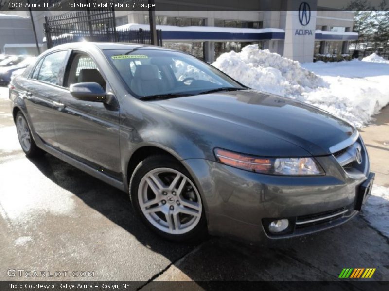 Polished Metal Metallic / Taupe 2008 Acura TL 3.2