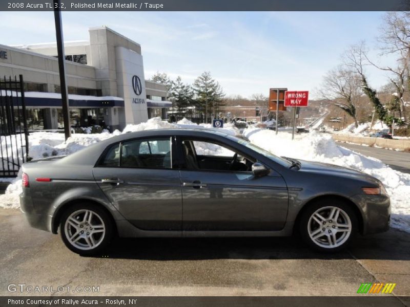 Polished Metal Metallic / Taupe 2008 Acura TL 3.2