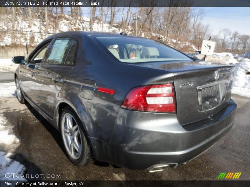 Polished Metal Metallic / Taupe 2008 Acura TL 3.2