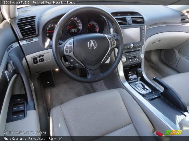 Polished Metal Metallic / Taupe 2008 Acura TL 3.2
