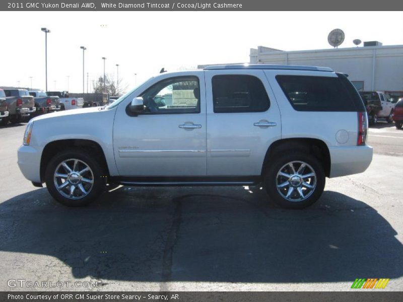White Diamond Tintcoat / Cocoa/Light Cashmere 2011 GMC Yukon Denali AWD