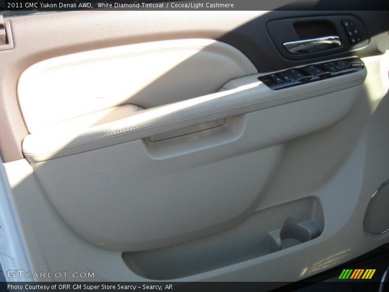 White Diamond Tintcoat / Cocoa/Light Cashmere 2011 GMC Yukon Denali AWD