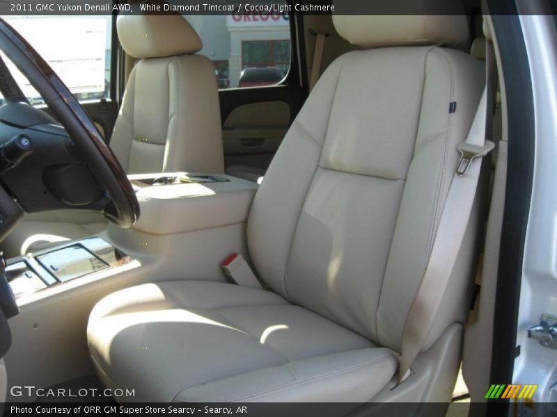 White Diamond Tintcoat / Cocoa/Light Cashmere 2011 GMC Yukon Denali AWD