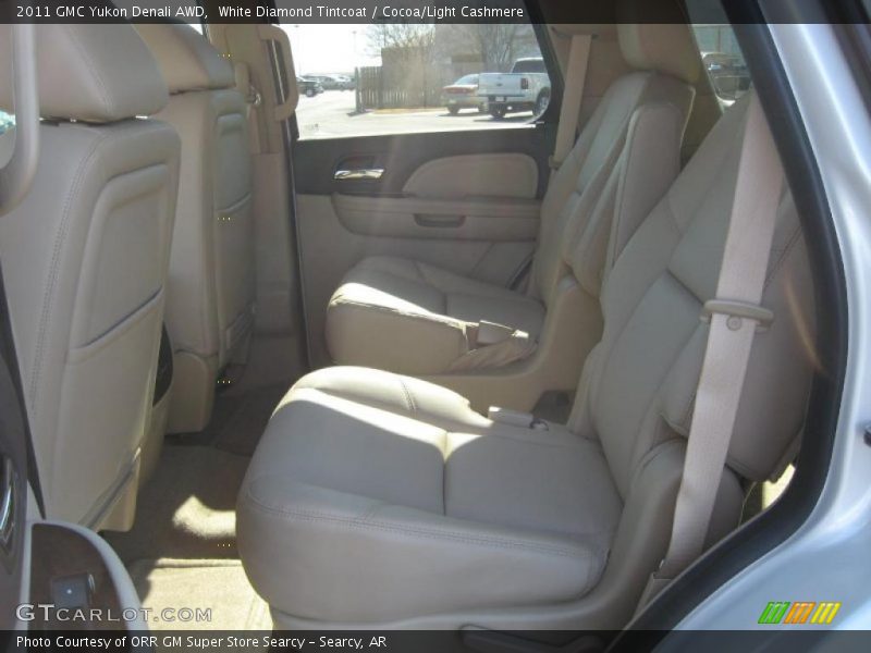White Diamond Tintcoat / Cocoa/Light Cashmere 2011 GMC Yukon Denali AWD