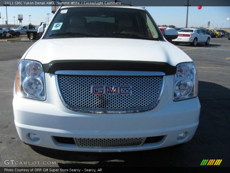 Summit White / Cocoa/Light Cashmere 2011 GMC Yukon Denali AWD