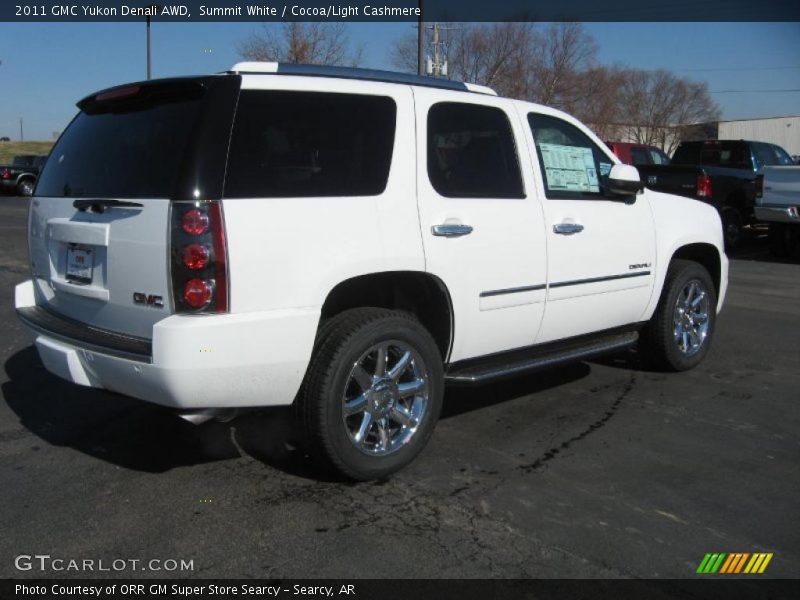 Summit White / Cocoa/Light Cashmere 2011 GMC Yukon Denali AWD