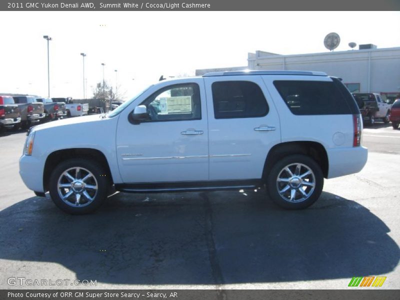 Summit White / Cocoa/Light Cashmere 2011 GMC Yukon Denali AWD