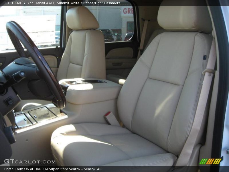 Summit White / Cocoa/Light Cashmere 2011 GMC Yukon Denali AWD