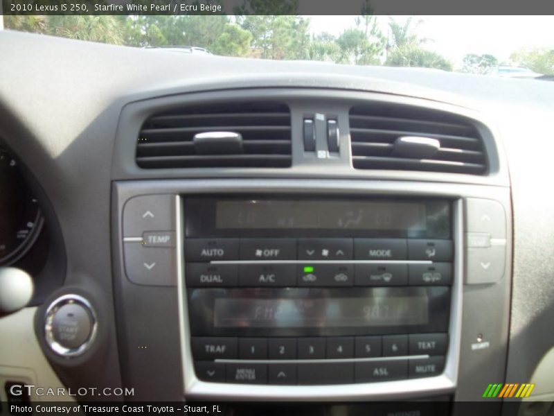 Starfire White Pearl / Ecru Beige 2010 Lexus IS 250