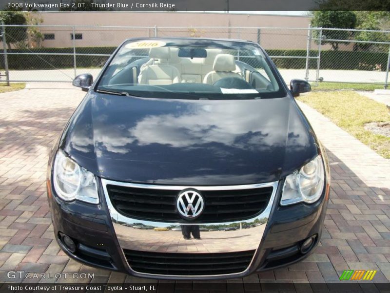 Thunder Blue / Cornsilk Beige 2008 Volkswagen Eos 2.0T