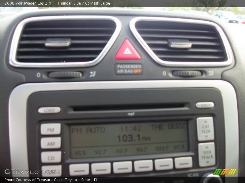 Thunder Blue / Cornsilk Beige 2008 Volkswagen Eos 2.0T