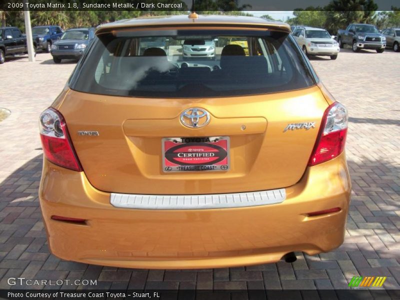 Sundance Metallic / Dark Charcoal 2009 Toyota Matrix 1.8