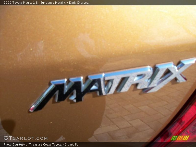 Sundance Metallic / Dark Charcoal 2009 Toyota Matrix 1.8
