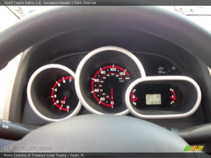 Sundance Metallic / Dark Charcoal 2009 Toyota Matrix 1.8