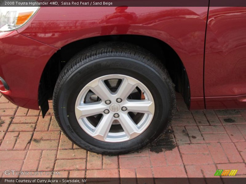 Salsa Red Pearl / Sand Beige 2008 Toyota Highlander 4WD