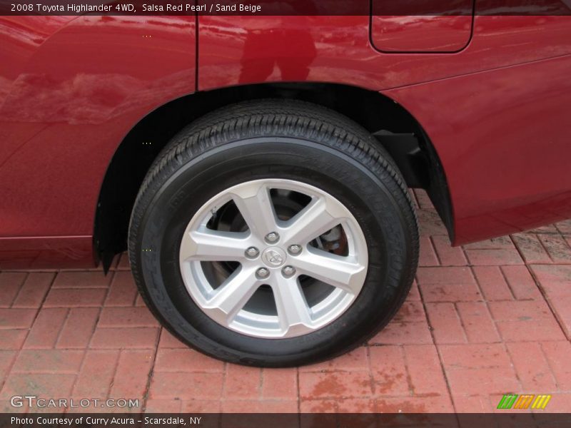 Salsa Red Pearl / Sand Beige 2008 Toyota Highlander 4WD