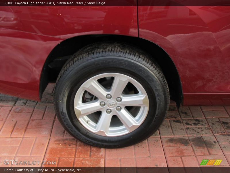 Salsa Red Pearl / Sand Beige 2008 Toyota Highlander 4WD