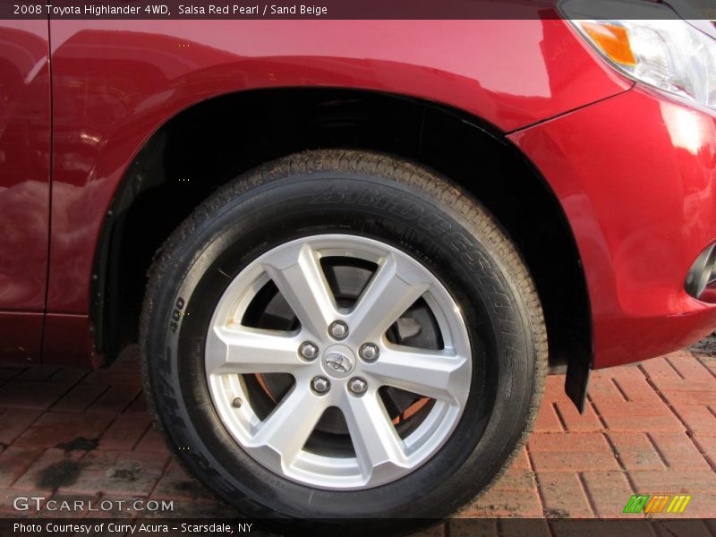 Salsa Red Pearl / Sand Beige 2008 Toyota Highlander 4WD