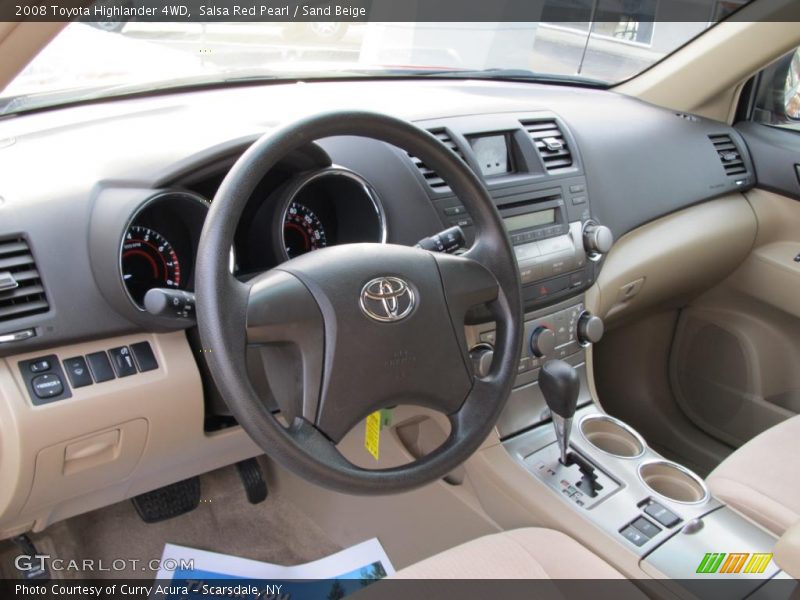 Salsa Red Pearl / Sand Beige 2008 Toyota Highlander 4WD