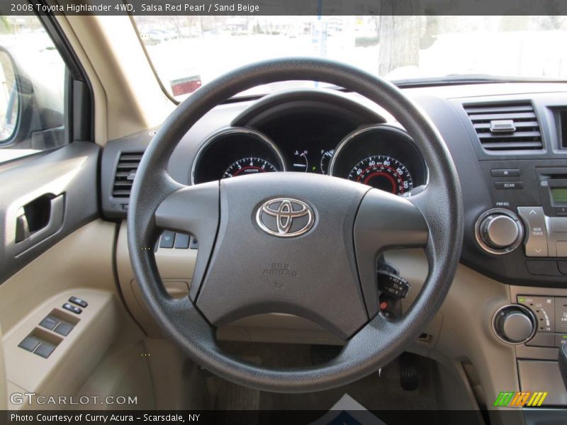 Salsa Red Pearl / Sand Beige 2008 Toyota Highlander 4WD
